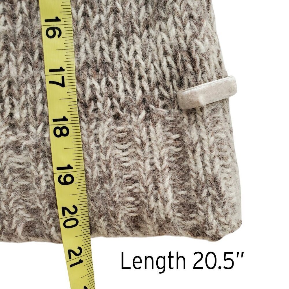 American Eagle Angora Rabbit Hair Wool Blend Form Fitting Open Weave Sweater XS - Picture 11 of 14